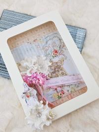 Pudełko na kartkę ręcznie robione