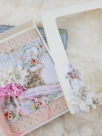 Pudełko na kartkę ręcznie robione