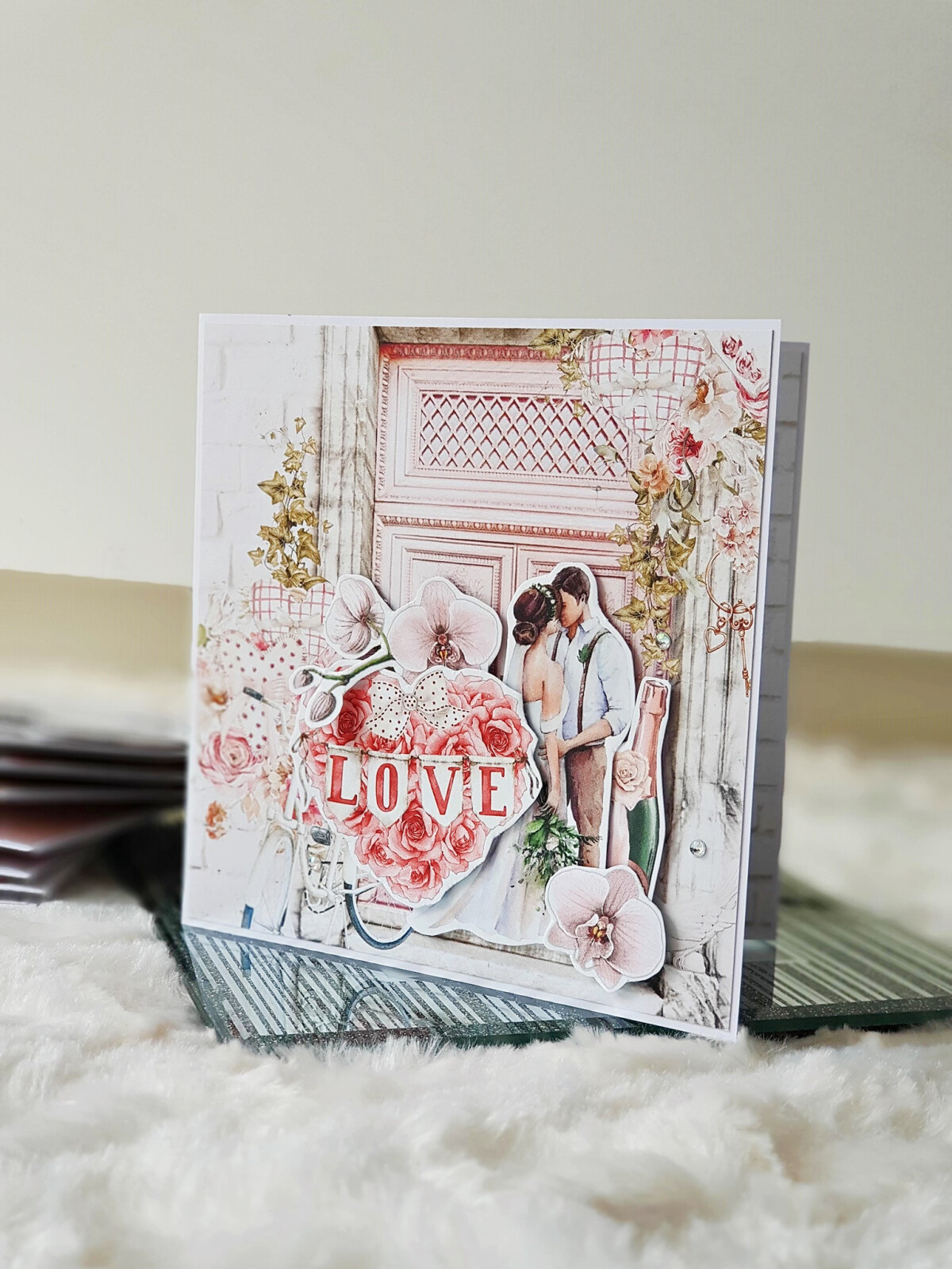Spersonalizowana kartka ślubna "młoda romantyczna"