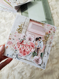 Spersonalizowana kartka ślubna "młoda romantyczna"