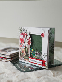 Kartka świąteczna - fotel, shaker card
