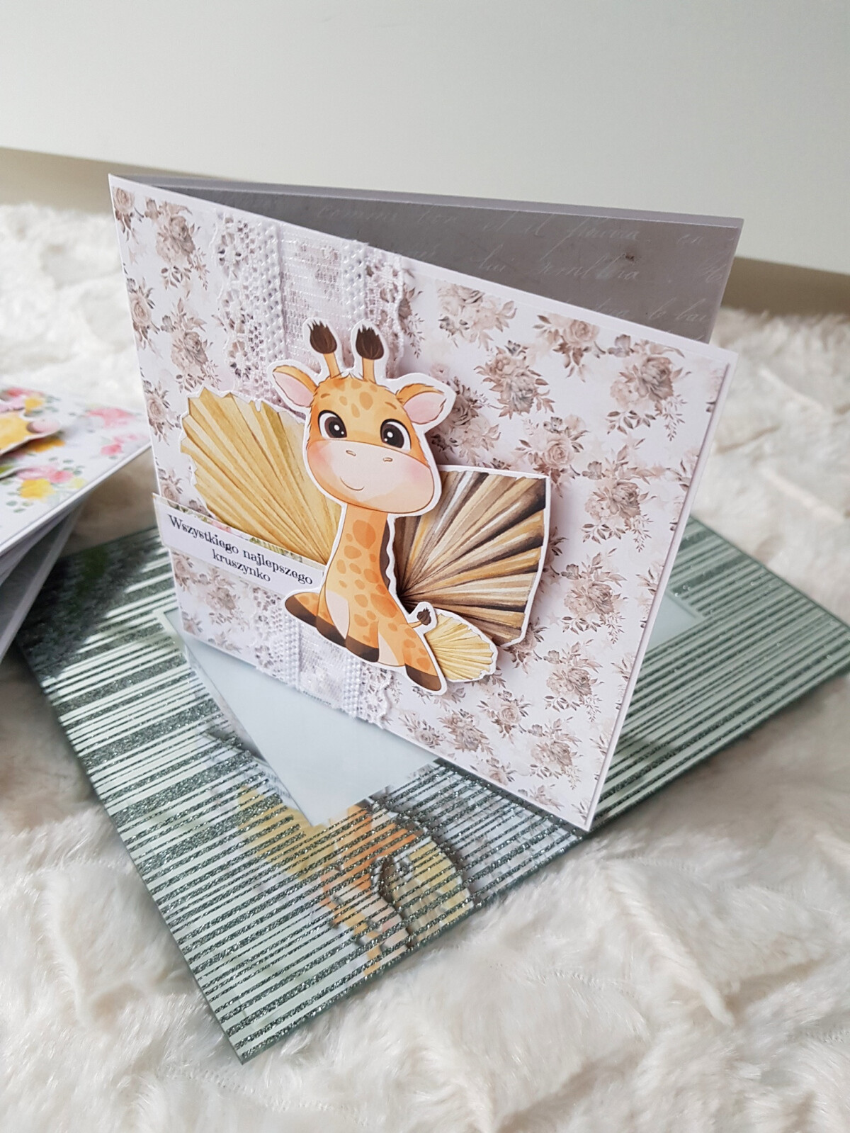 Kartka urodzinowa żyrafka dla dziecka