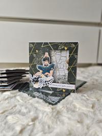 Kartka urodzinowa wednesday 5 shaker card