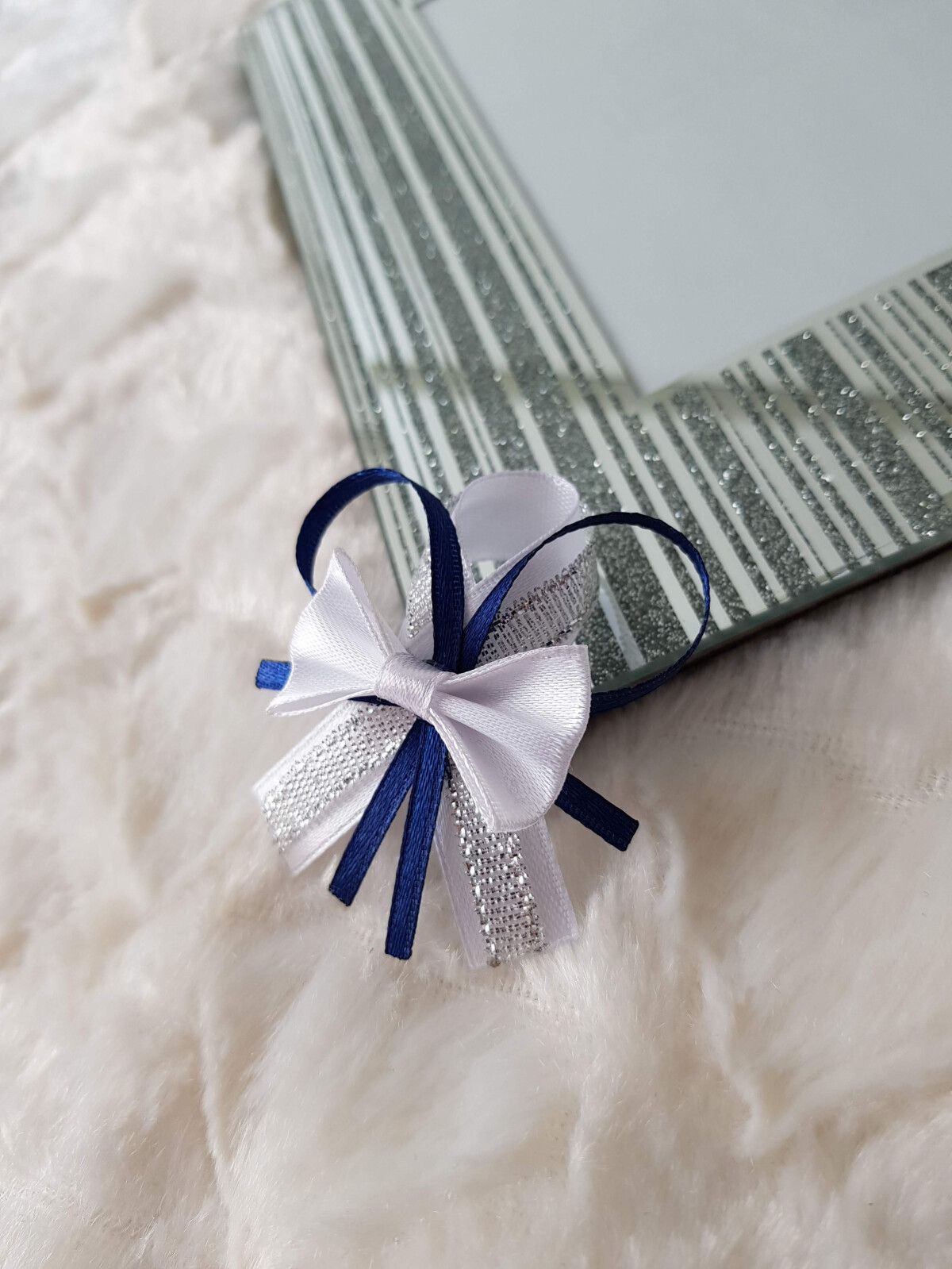 Przypinki dla gości weselnych + navy blue 