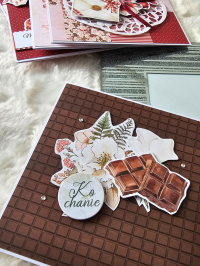 Kartka walentynkowa czekolada