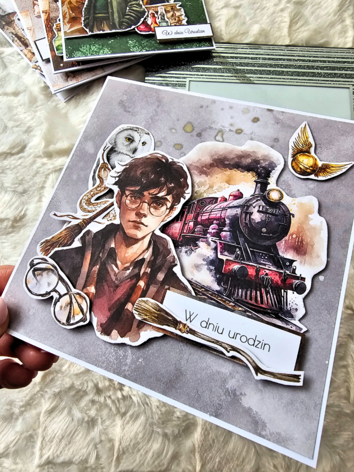 Kartka urodzinowa Harry Potter Hogwart Express