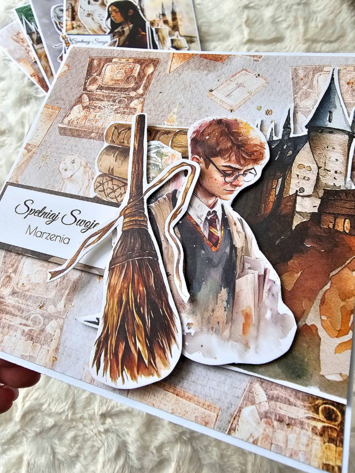 Kartka urodzinowa Harry Potter Hogwart