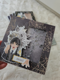 Kartka urodzinowa shaker card WEDNESDAY 12