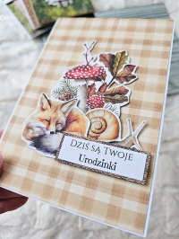 Kartka urodzinowa dla dziecka - lisek