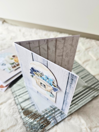 Kartka dla przyszłych rodziców baby shower dla chłopca