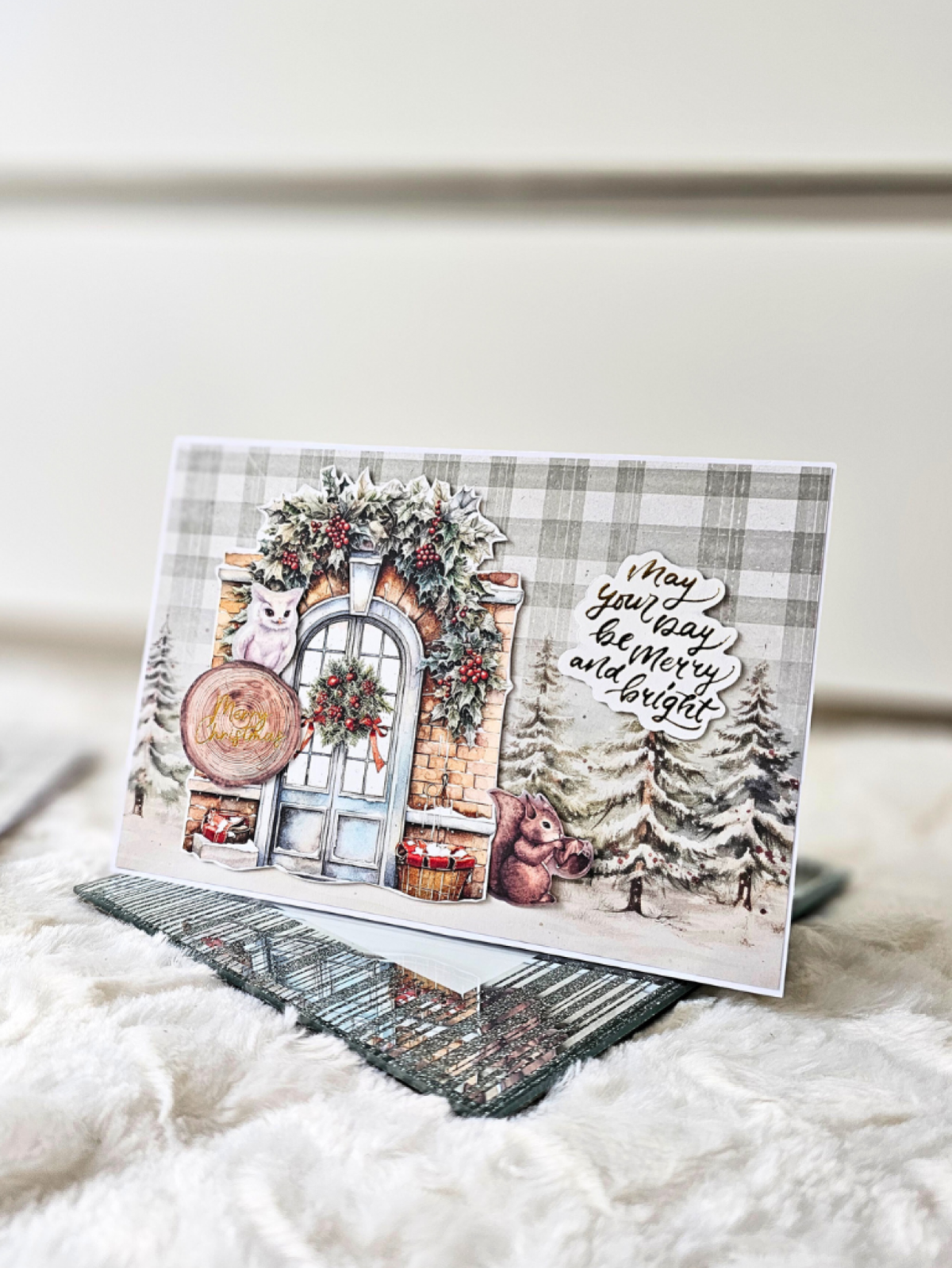 Duża kartka świąteczna bożonarodzeniowa - A5