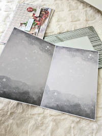 Duża kartka świąteczna bożonarodzeniowa - A5 zorza polarna