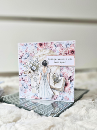 Kartka z okazji urodzin dla dziewczyny, kobieta