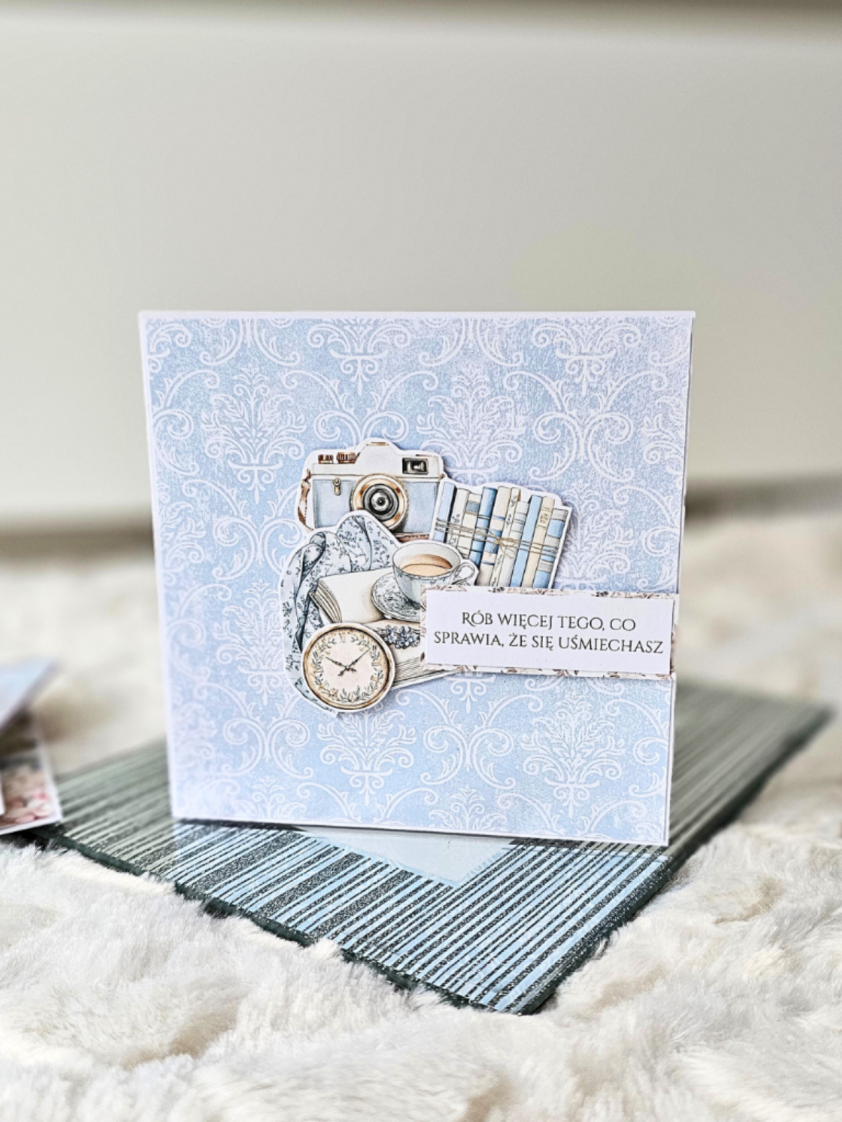 Kartka urodzinowa w wiejskim stylu 