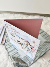 Kartka urodzinowa w wiejskim stylu wiosenna  