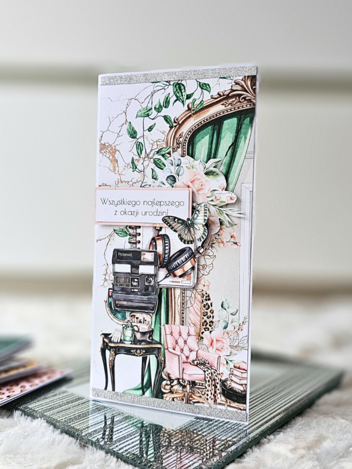 Kartka urodzinowa -pełna elegancji