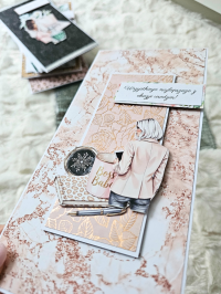 Kartka urodzinowa -pełna elegancji, kobieta sukcesu