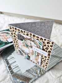 Kartka urodzinowa  dla kobiety - panterka