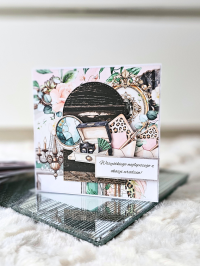 Kartka urodzinowa  dla kobiety - elegancka