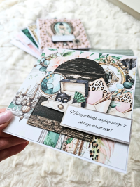 Kartka urodzinowa  dla kobiety - elegancka