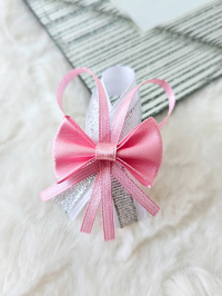 Przypinki dla gości weselnych + wrzosowy róż srebrne