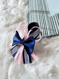 Przypinki dla gości weselnych + navy blue pastelowy róż
