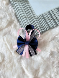 Przypinki dla gości weselnych + navy blue pastelowy róż