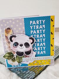 Kartka urodzinowa "panda"