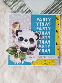 Kartka urodzinowa "panda"