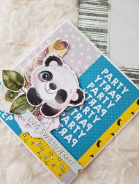 Kartka urodzinowa "panda"